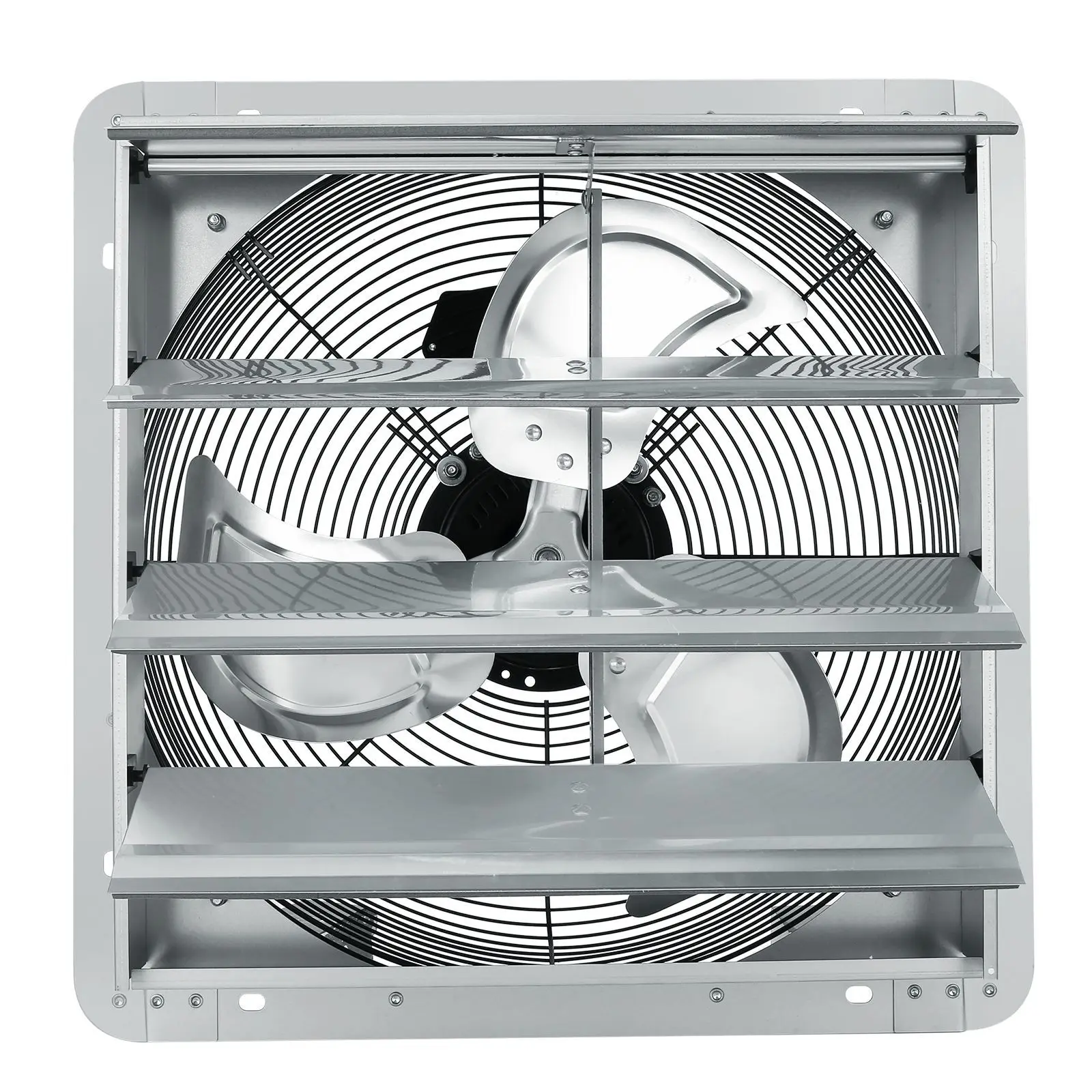 16'' Shutter Exhaust Fan, High-speed 2000 CFM, Aluminum Wall Mount Attic Fan with AC-motor, Ventilation and Cooling for Greenhou