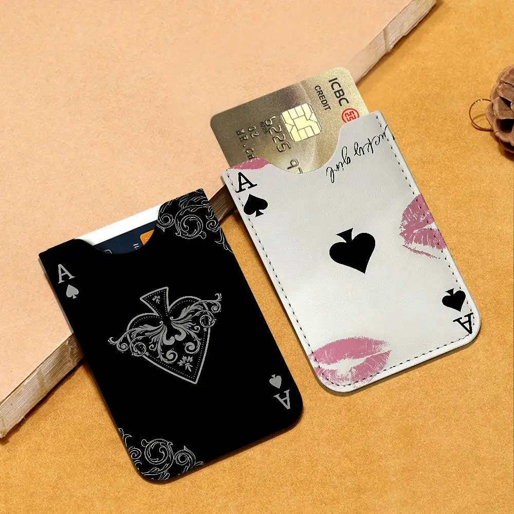 Ace of Spade Credit ID Business Card Holder, Practical Pocket Gift for Outdoor Driving & Daily Use