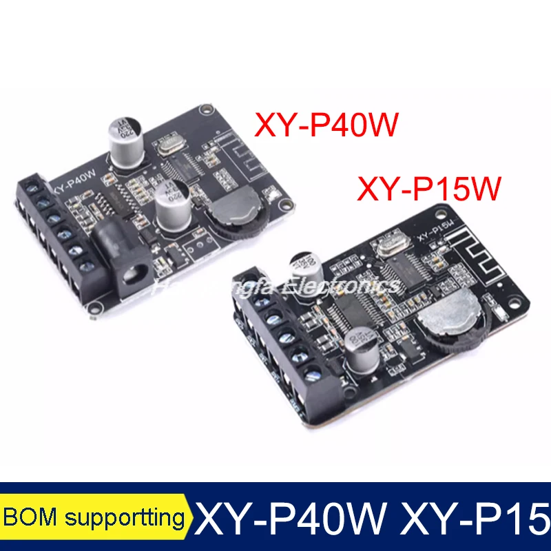 XY-P15W XY-P40W 10W/15W/20W/30W/40W High Power Stereo Digital Amplifier Board Module 12V/24V