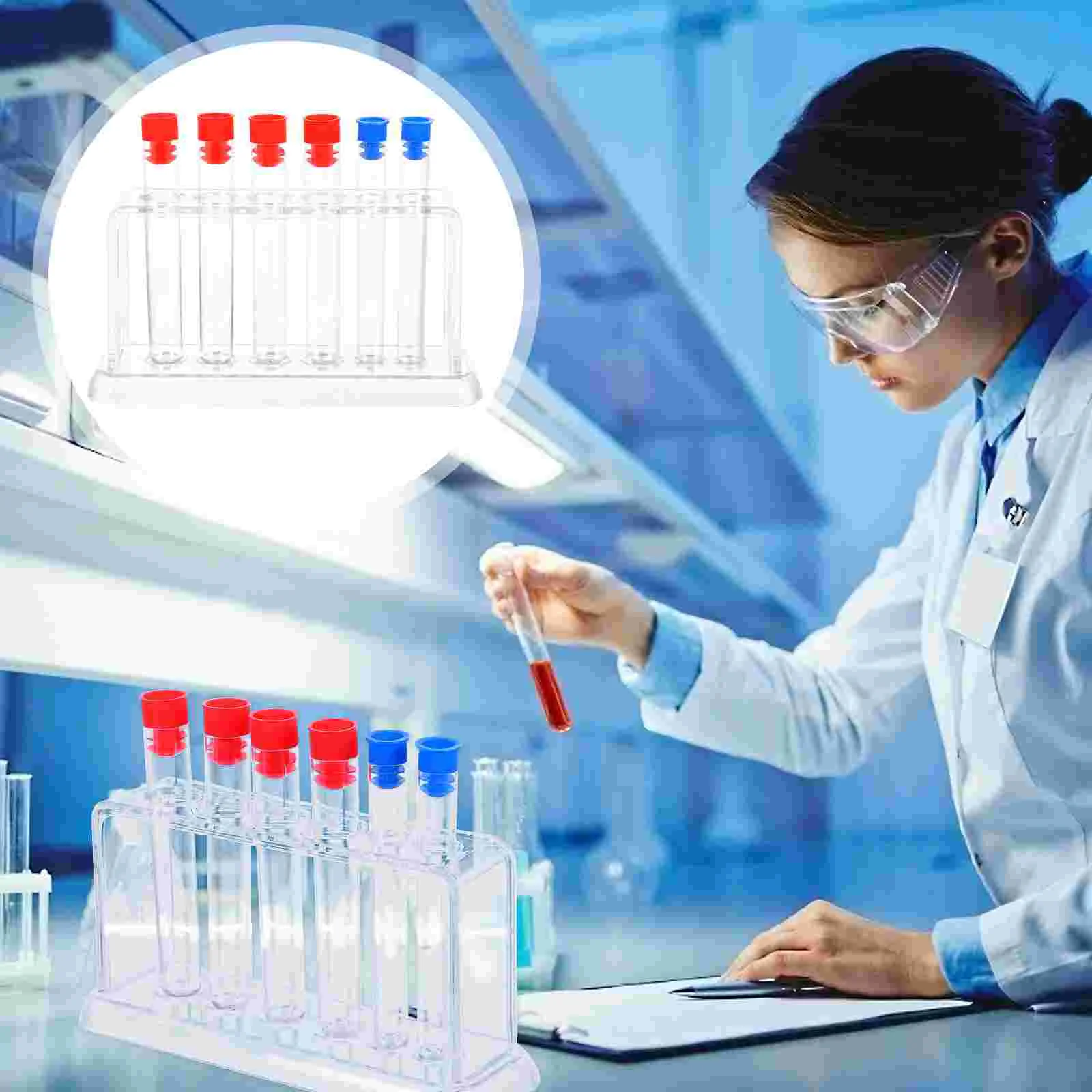 

Candy Test Tube Rack Child Student Toy Gears Lab Holder Plastic Laboratory Shelf