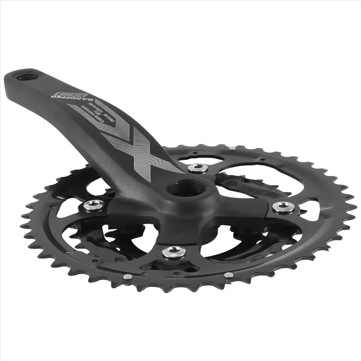 

Oct.417 Bicycle Crankset 64/104BCD 32T Disc Compatible 8S/9S/10S/ 11-Speed 170mm Crank Mountain Bike Chainring Black