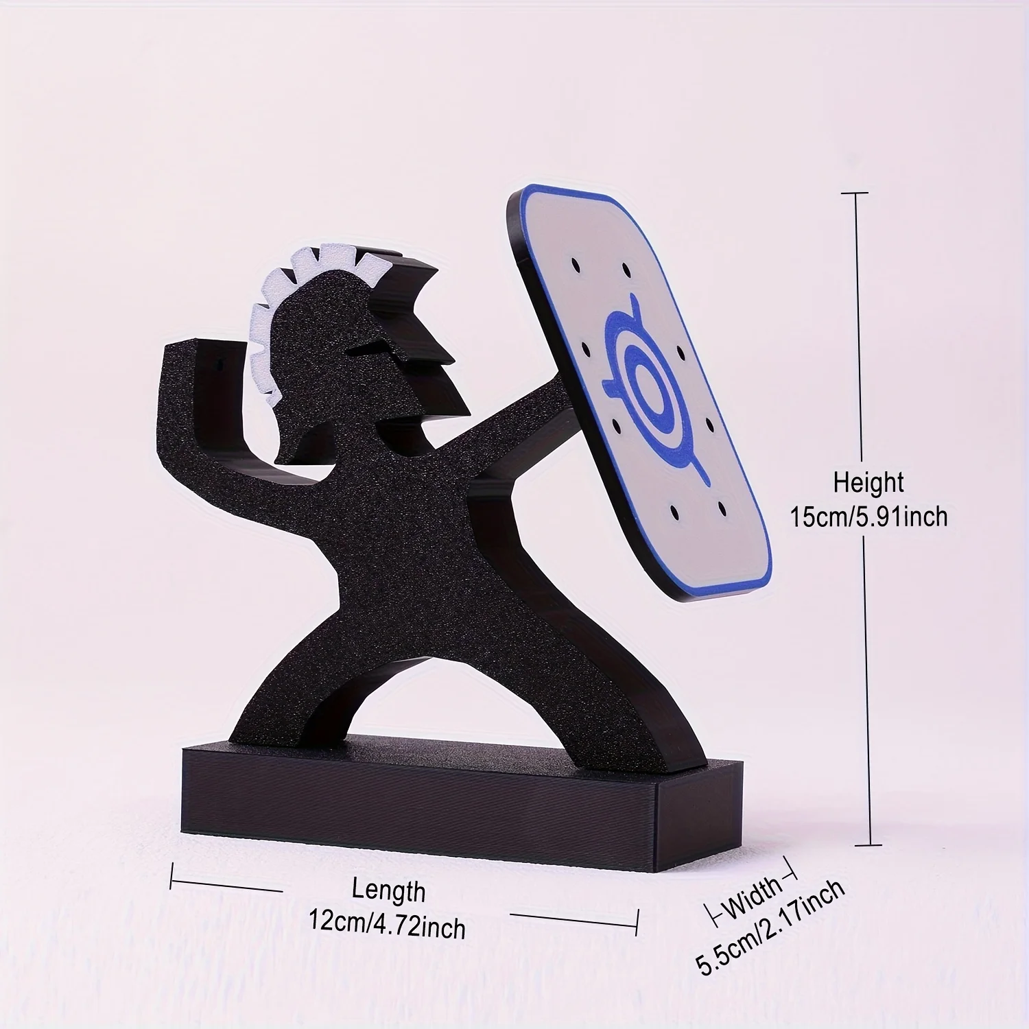 Soporte para dardos Spartan Warrior de 9 ranuras, organizador de tablero de dardos de alta resistencia, decoración para el hogar y la sala de juegos con temática griega