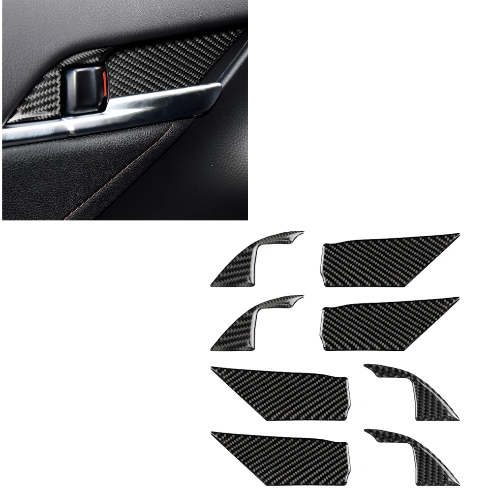 

8PCS Car Door Handle Interior Bowl Trim Frame Cover Gasket Sticker Stirp For Toyota Camry 2018-2023