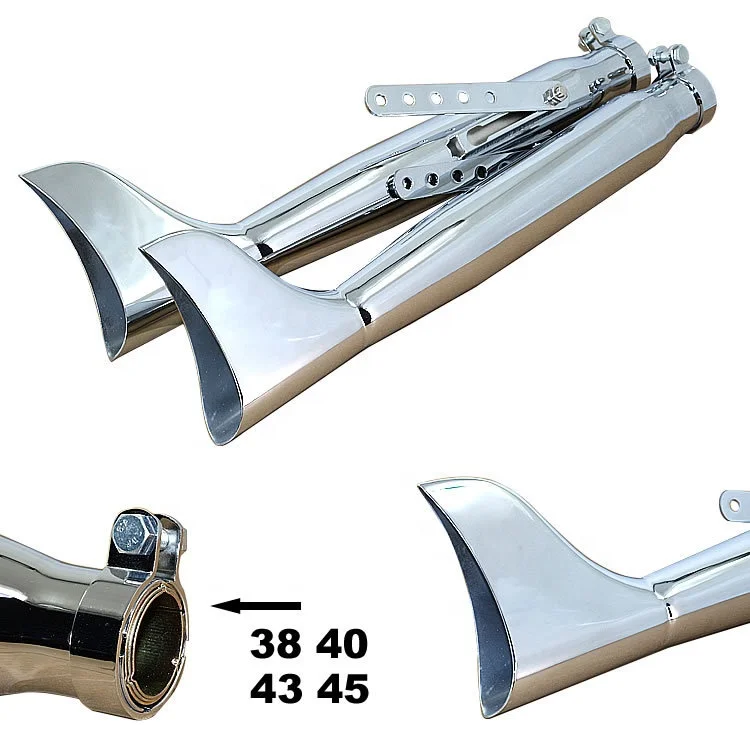Factory High Quality Aluminium Alloy Motorcycle Exhaust System Universal Motorcycle Exhaust Pipe Muffler