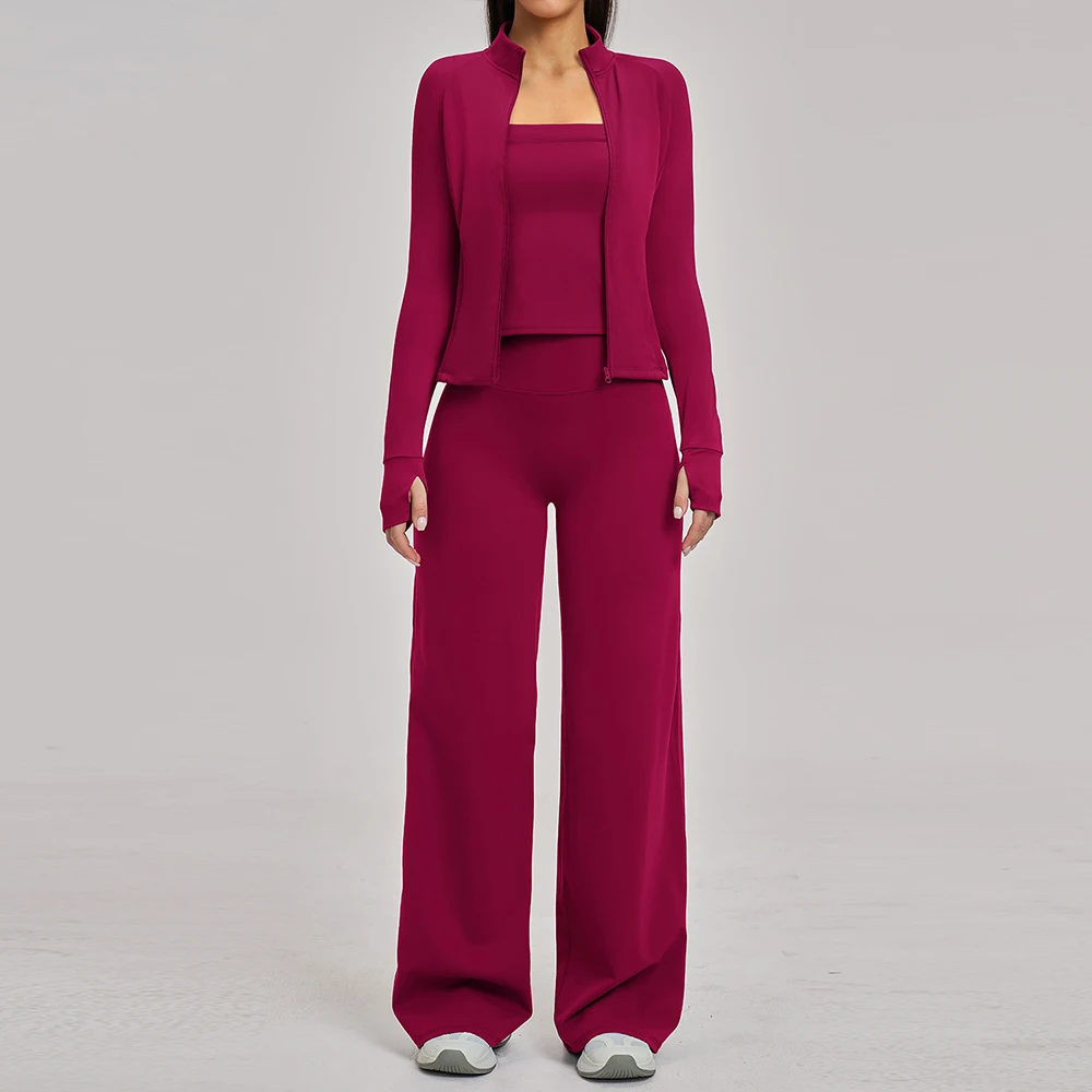 yoga-set-2-3pcs-gym-tracksuits-fitness-set-workout-long-sleeves-athletic-wear-women-yoga-bra-high-waist-flared-pants-sports-suit
