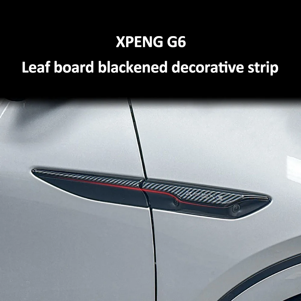 

Suitable For Xpeng G6 Leaf Board Body Side Strip Protective Cover Blackened Decorative Patch Black Warrior Modified Accessories