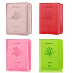 Australia Travel Passport Cover Wallet Unisex Business Multifunction Credit Card Purse Organizer Case