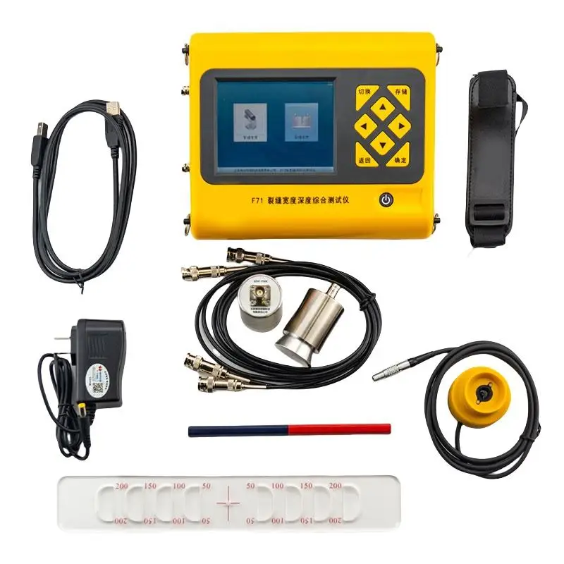 F71 Digital Concrete Comprehensive Crack Detector Crack Width and Depth Comprehensive Tester