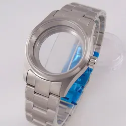 Pilot Filed Watch Case Diver 36/39mm for NH35 NH36 NH70 NH72 ETA PT5000 miyota 8215 Watch Band Set glass back small/big Crown