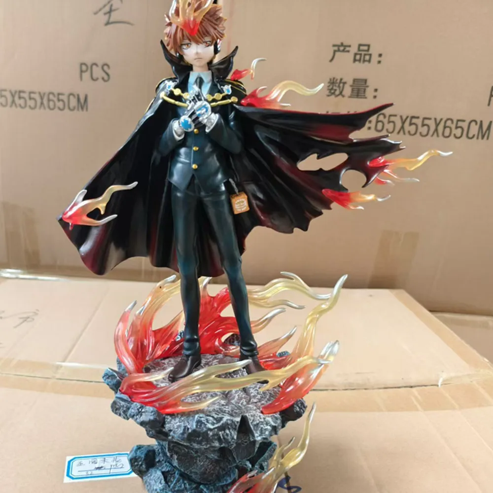 

34cm Reborn! Tsunayoshi Sawada Anime Figure Sawada Tsunayoshi Action Figure Katekyou Hitman REBORN! Figurine Model Doll Toy Gift