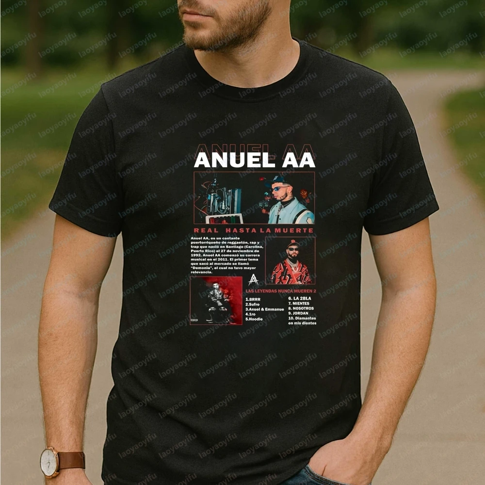 Retro Anuel AA Men's T-shirts and Tank Tops - Summer Short-sleeved Men's and Women's Comfortable T-shirts
