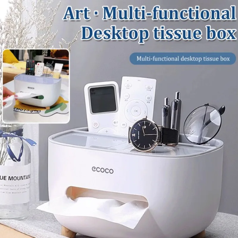 Home Desktop tissue box living room premium creative light luxury multifunctional storage draw tissue box high color value