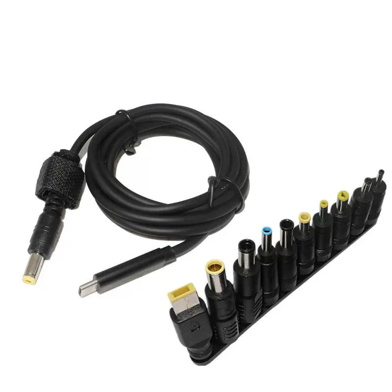 100W commonly laptop PD lure fast charging conversion cable TYPE-C to round mouth DC power adapter