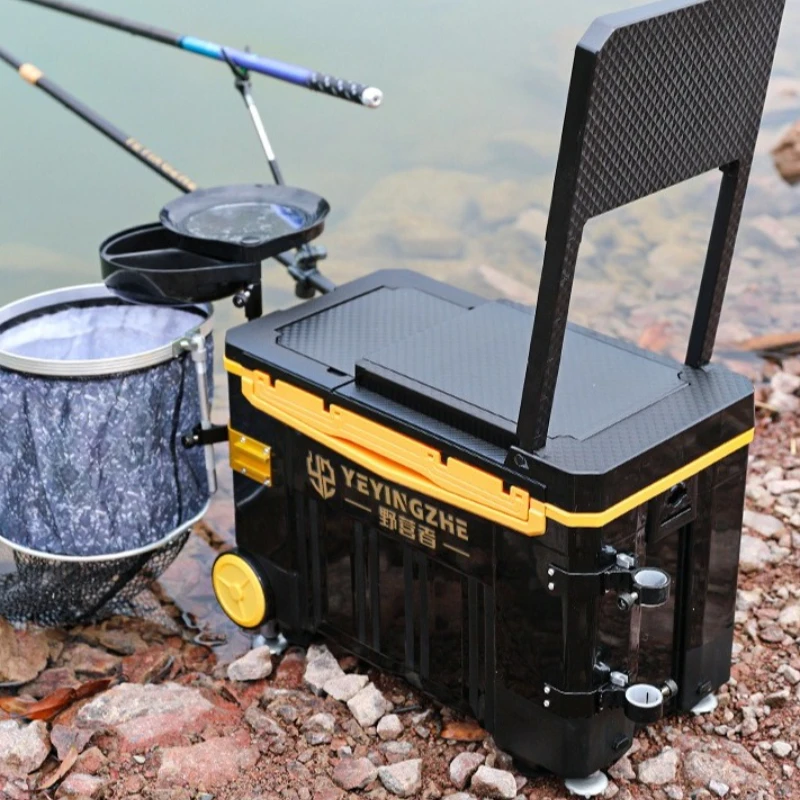 New Wheeled Hard Fishing Box Full Set New Portable Multi-functional Fishing Box Table Fishing Box Fish Bucket 낚시 상자를위한 낚시 장비
