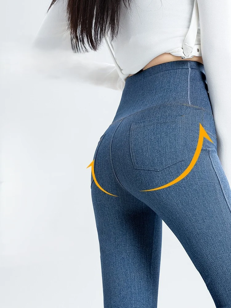 Yoga-Hose, atmungsaktiv, für Damen, angehoben, seidig, dicker Look, Camo, rutschfest, Siebenviertel, bequem, Damen, Glanz, Detail, Match-Dekoration, Damen