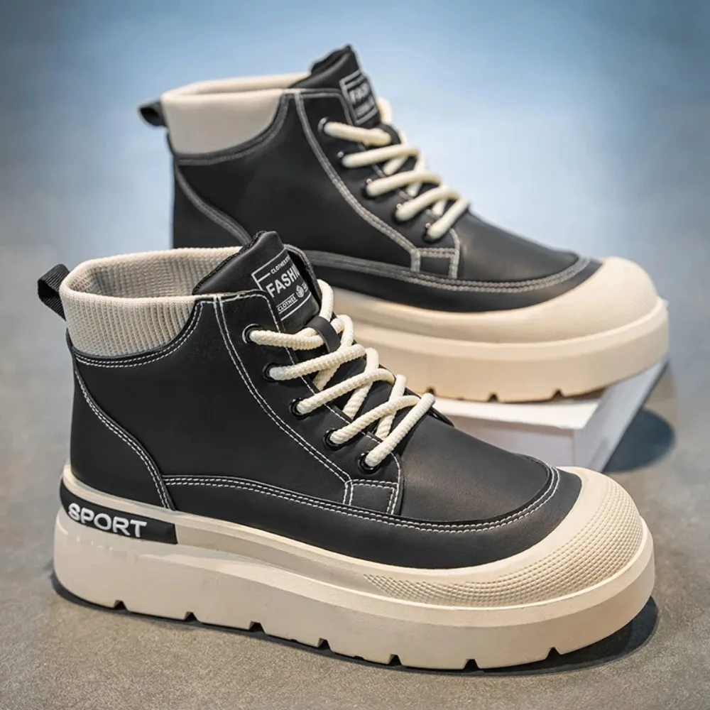 

Men's New High Top Fashion Trend Casual Versatile Comfortable Sports Anti Slip Breathable Height Increasing Short Boots