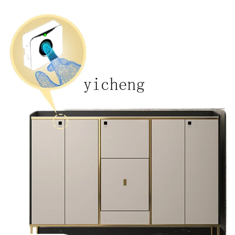 ZC shoe cabinet with lock fingerprint intelligent home entrance, anti-theft aisle outside the door, elevator seat integrated