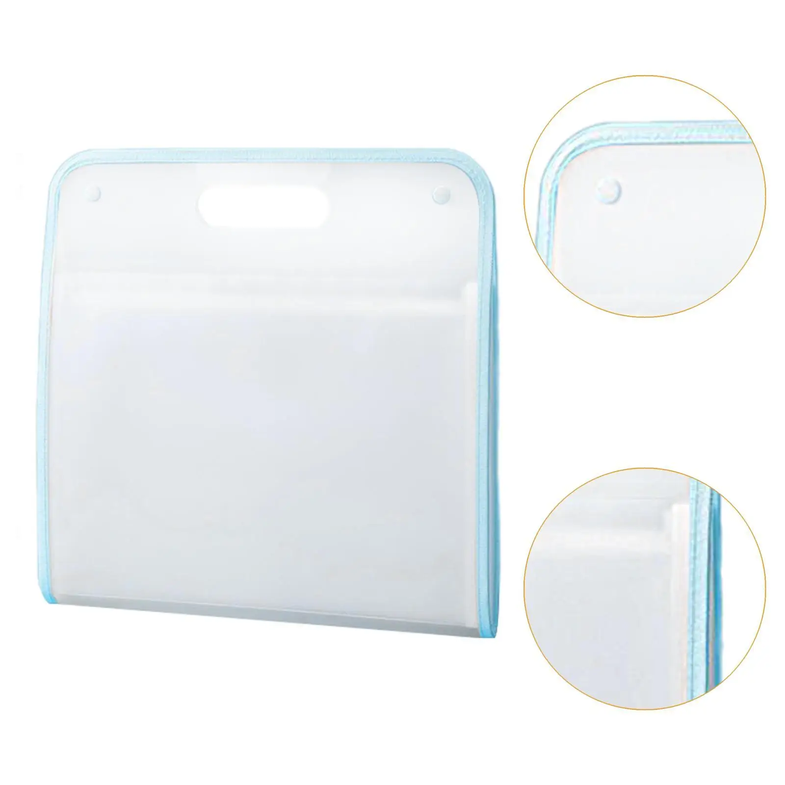 Portable A4 File Folder Waterproof Accordion File Organizer for Travel Home