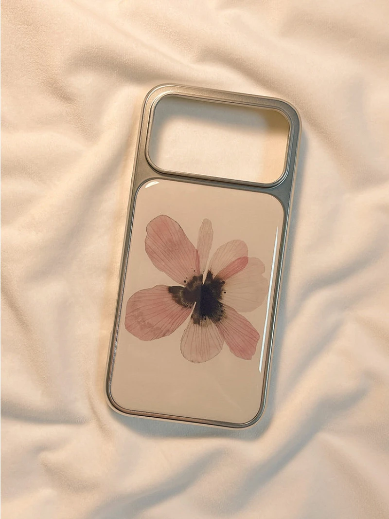 Funda de Teléfono con Diseño Artístico Coreano de Flores, para iPhone 17 Air, 16, 15, 14, 13, 12, 11 Pro Max, 16 Pro, 15 Plus, Anti-Caídas