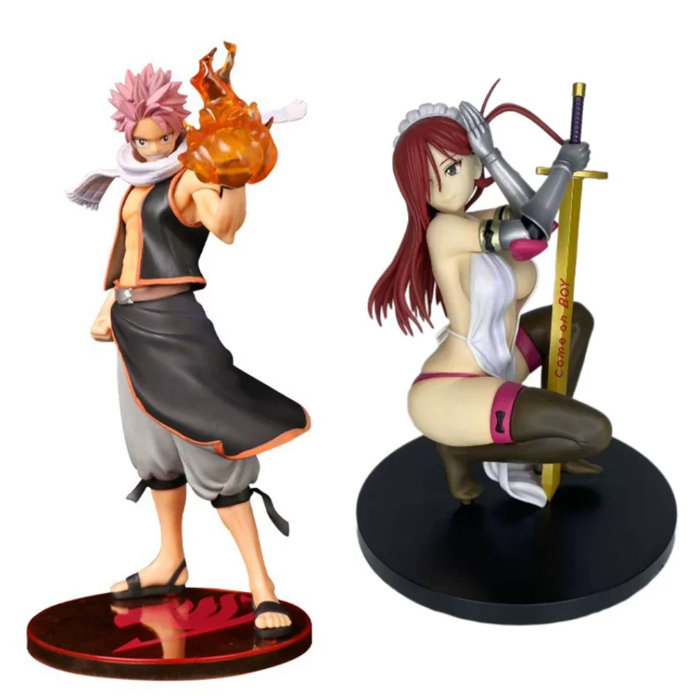 

Fairy Tail Erza Scarlet Bunny ver фигурка девушки ПВХ Нацу Драгнил статуя Игра Экшн Аниме модель Взрослые Коллекционные куклы игрушки gif