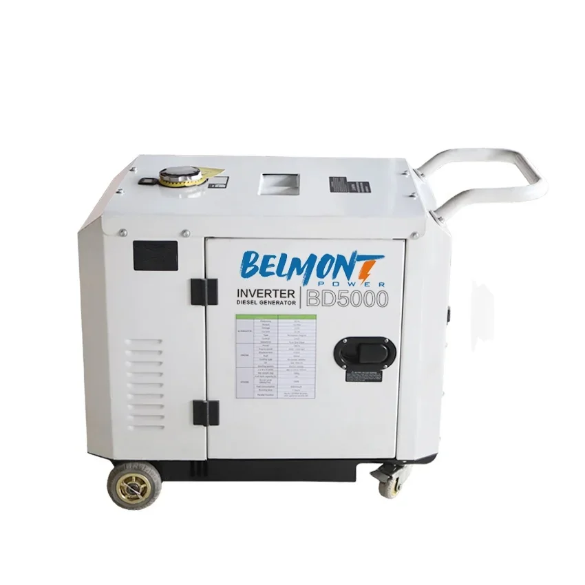 

50-60 Hz 230V Electric Start Portable Silent 5000w 5500W Diesel Inverter Generator for Camping