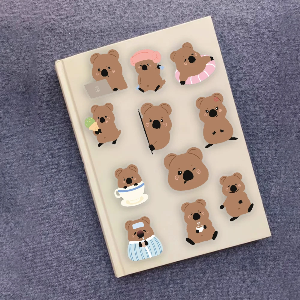 50PCS The Daily Life of Short tailed Dwarf Kangaroo Fun Stickers DIY Phone Case Laptop Water Cup Computer Toy Stickers