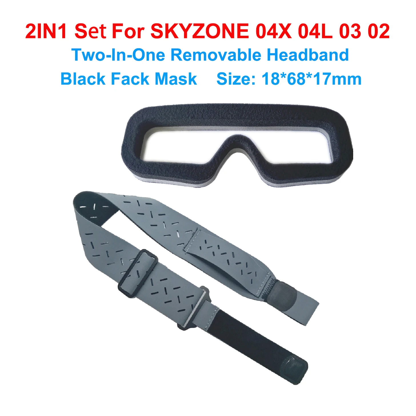 Für DJI V1 V2 FPV Brille Schwamm Schaum Polsterung Augen Maske FPV Brille Strap für SKYZONE 04X 04L SKY03 HDO HDO3 für DJI N3 RC Drone – Detail 27
