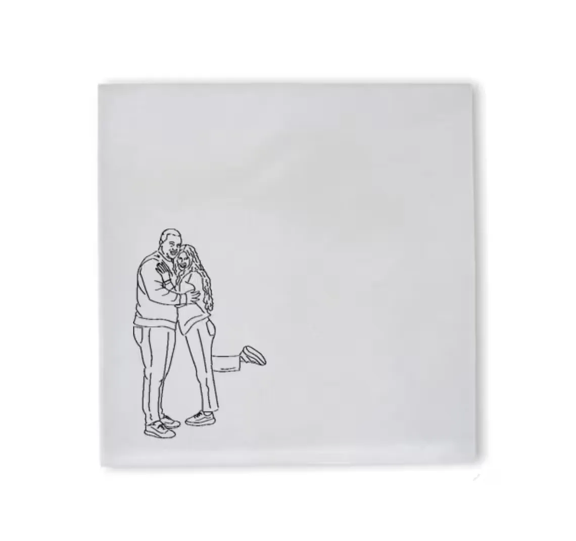 Custom Couple Illustration Napkin | Wedding | Party | Bachelorette | Personalized | Bridal Shower | Engagement | Rehearsal | Nig