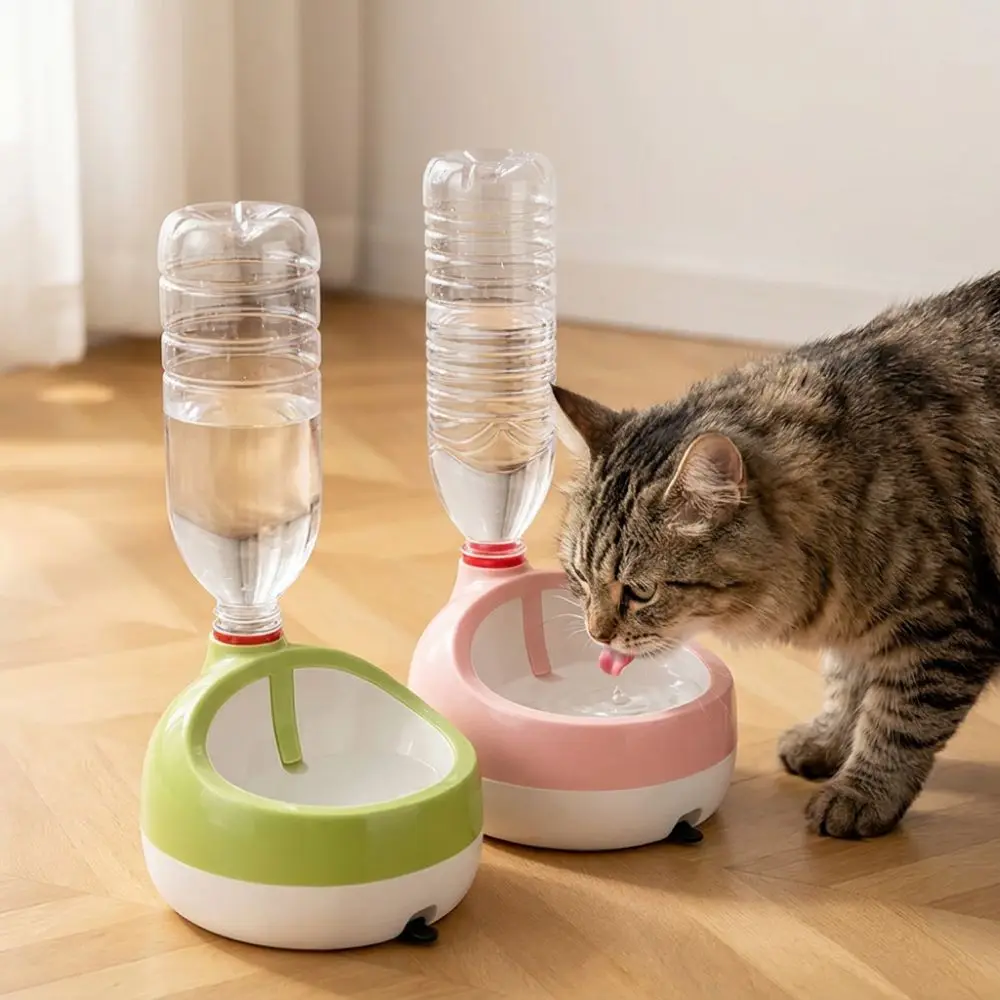 Splash-Proof Automatic Cat Water Dispenser Leak Proof Anti Overturning Gravity Pet Drinking Station Non-Slip Thread Interface