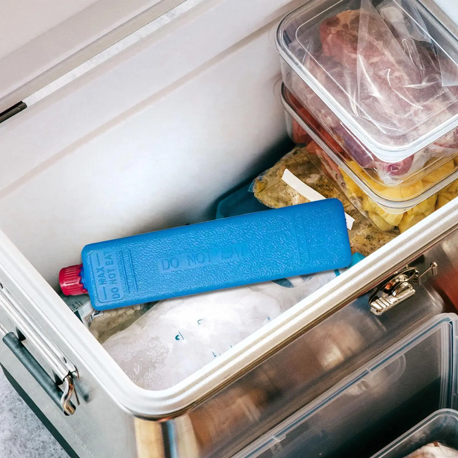 Ice Block for Cooler Fan Reusable Food Storage Cooling Box Lunch Box Cold Block for Road Trip Camping Picnic Beach Farmhouse
