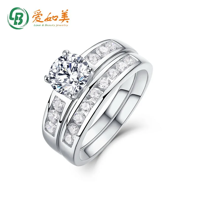 

New Mozambique Diamond Set Ring for Women 18K Gold PT950 Platinum Silver Plated 7-Layer Gold Diamond Ring Proposal Ring