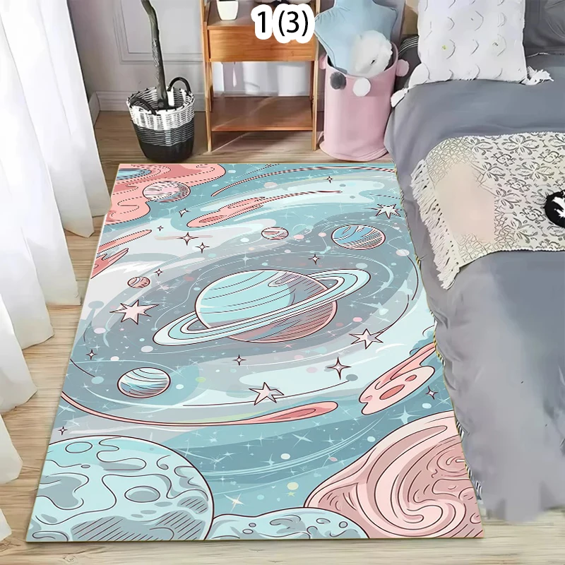 

Коврик с космической тематикой, мягкий, нескользящий, для гостиной, мечтательный декор для дома, напольный коврик для гостиной, детской спальни