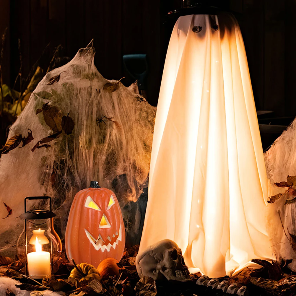 

2 Pcs Pumpkin Lantern Skull Shape Fall Hanging Pumpkins Halloween Decorations Lighted for outside Water Proof