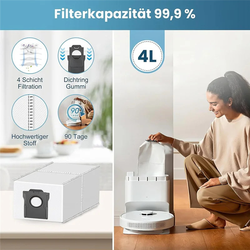 الترويج! 17 قطعة ل Dreame D10 Plus Gen 2/RLD32GD أجزاء المكنسة الكهربائية الجانب الرئيسي فرشاة تصفية كيس لجميع الغبار ممسحة القماش