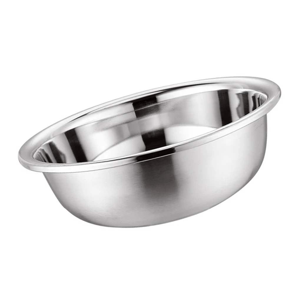 

1pc Stainless Steel 304 Soup Bowl Kitchen Sink Basin Tableware Reusable Easy Clean Round Edge Practical