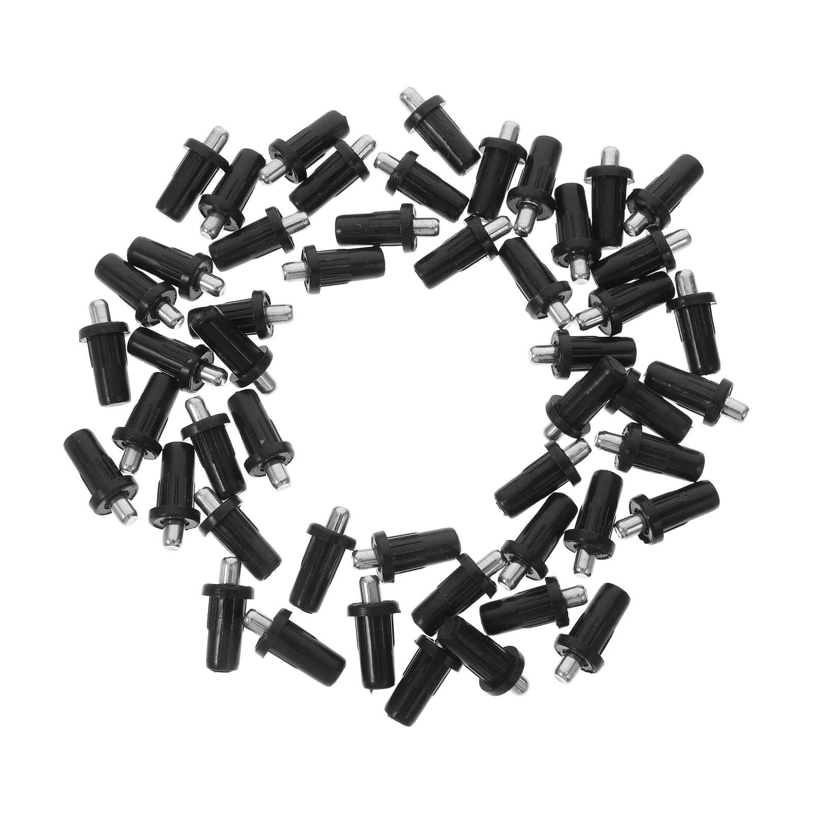 

50Pcs Cabinet Door Spring Pins Plastic Iron Spring Loaded Door Repair Pin Kitchen Cabinet Furniture Fitting Connector Durable