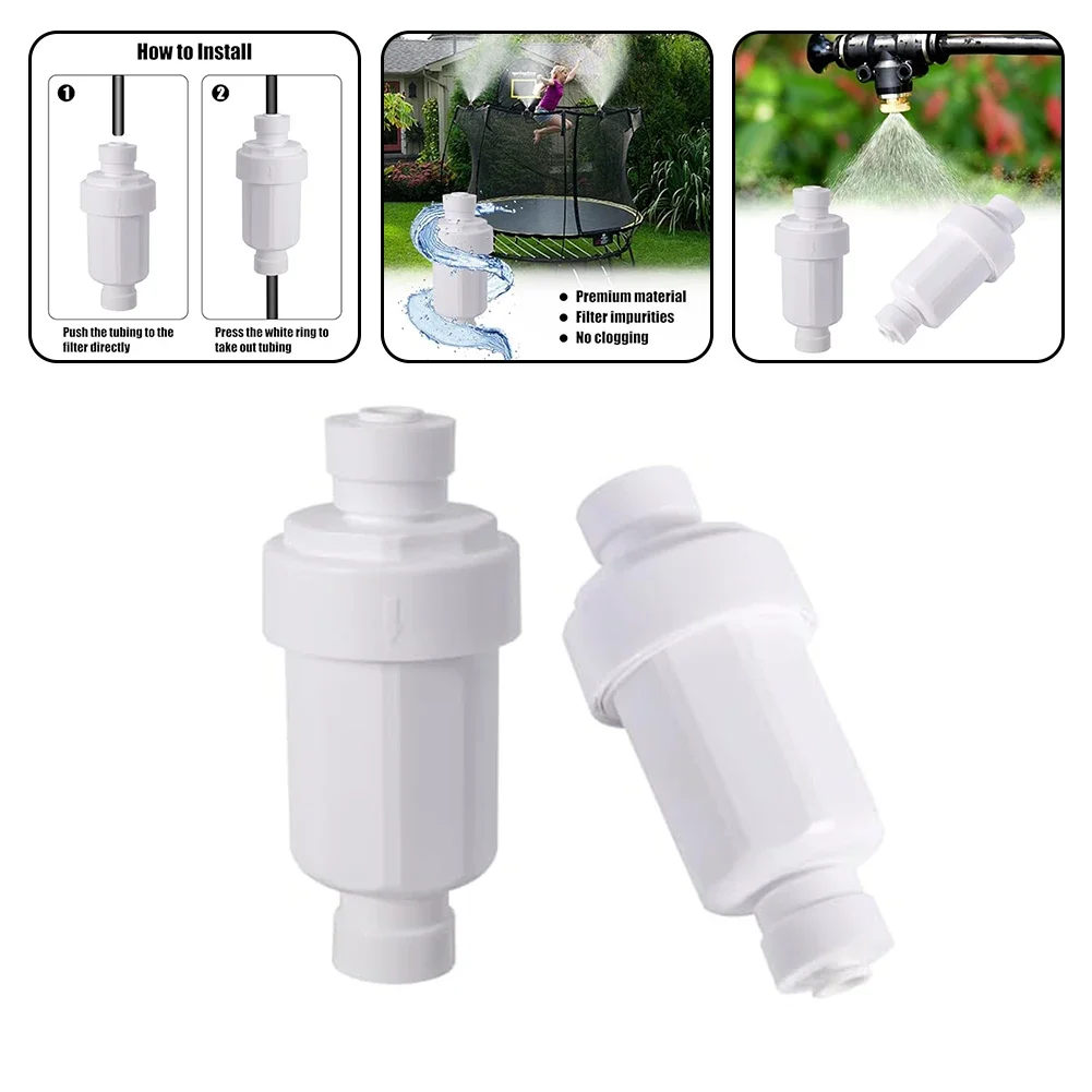 Hot Water Filter Water Purifier Front Stainless Steel Mesh Sediment Particle Filter PC Stainless Steel Durability Outdoor Living