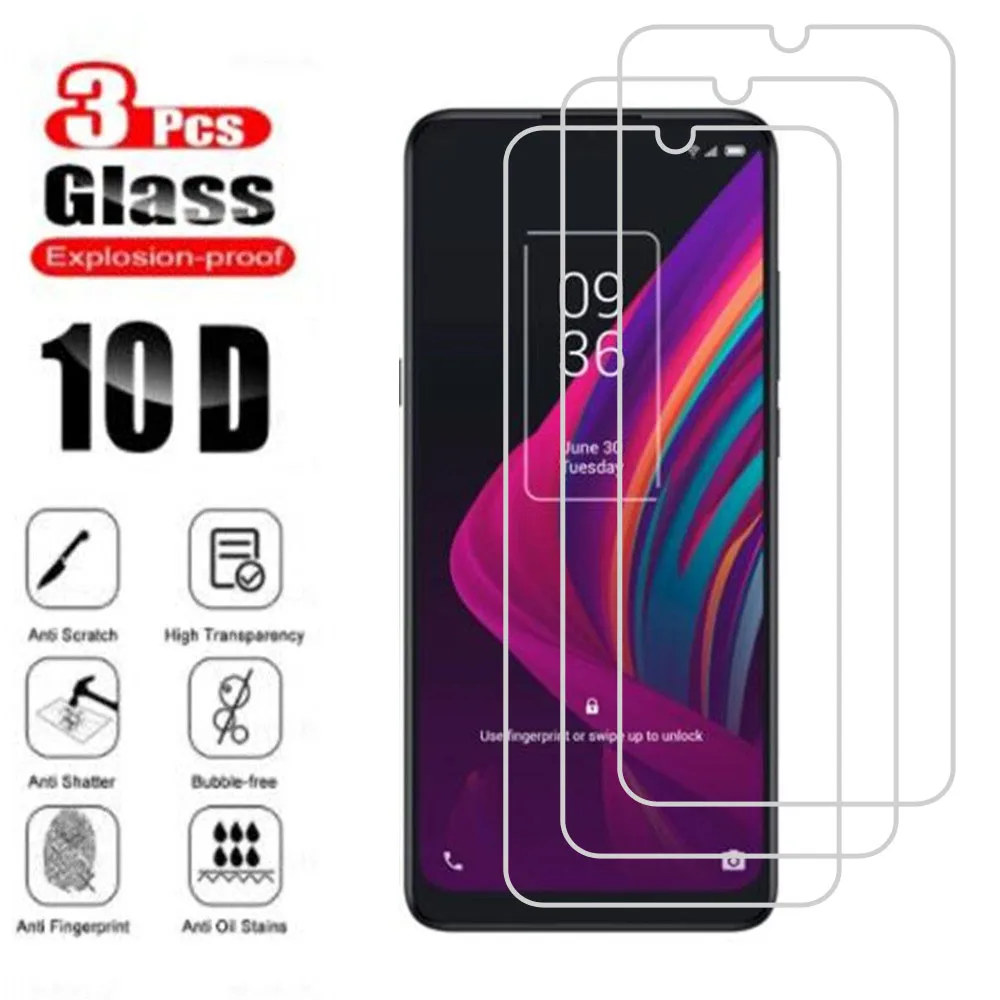 3pcs Original Protective Tempered Glass For TCL 10 SE 6.52