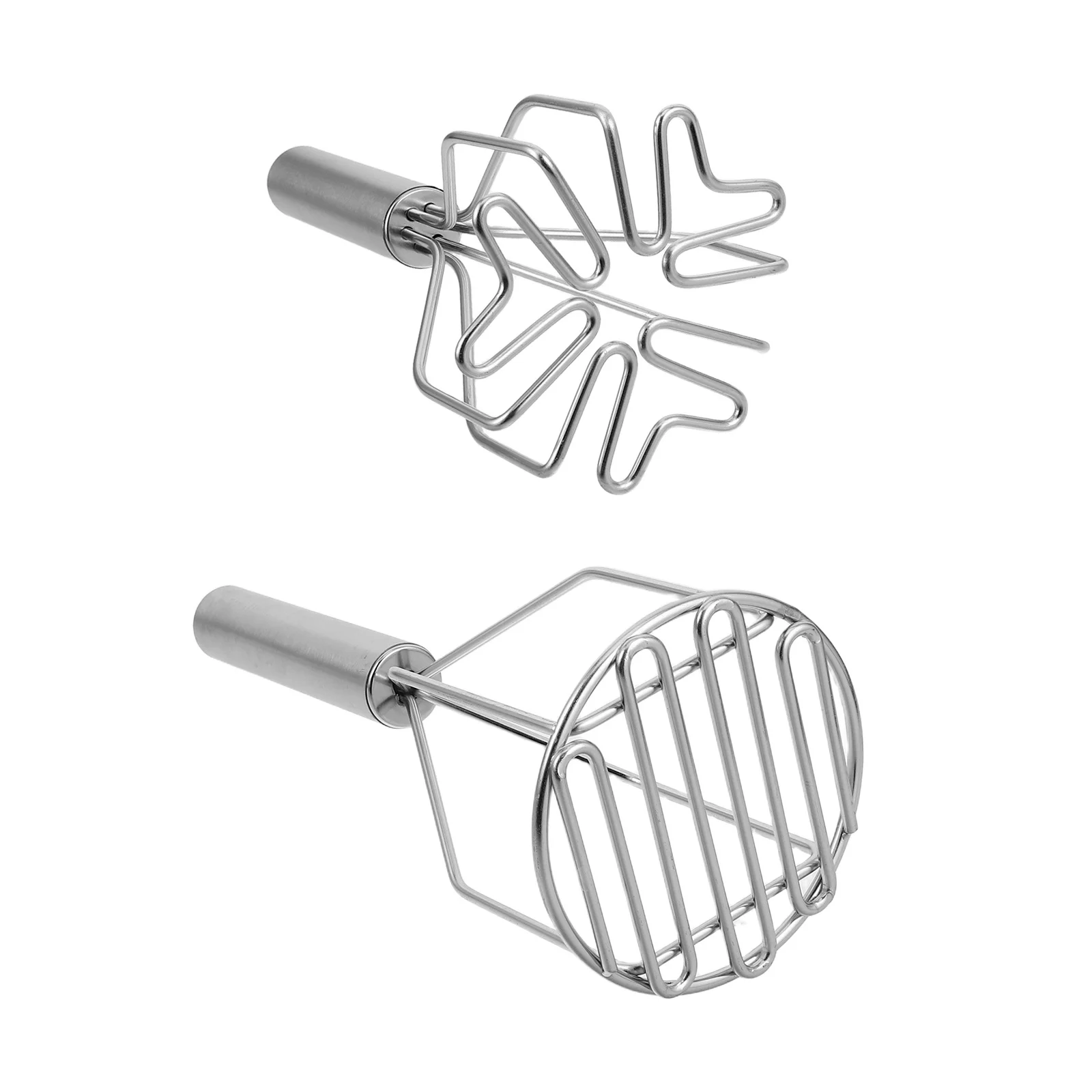 

2 pcs Stainless Steel Potato Masher Handheld Food Masher Tool For Mashed Potatoes Sweet Potato Vegetables Avocado Banana Beans