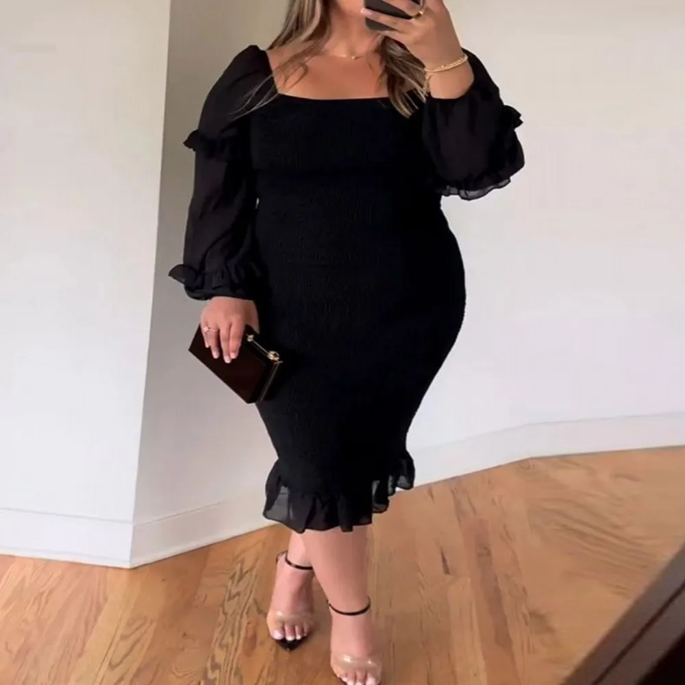 

African Dresses For Women Dashiki Midi Dress Spring Summer Plus Size Dress Ladies Traditional African Clothing Fairy Dreess