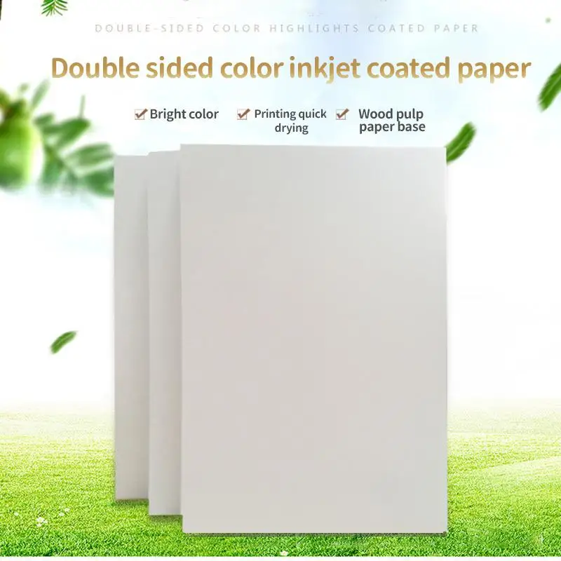 50 High-quality A4 A3 A3+ Double-sided High-gloss Photo Paper Inkjet Printing High-gloss Coated Paper Ink Quick-drying And Tidy