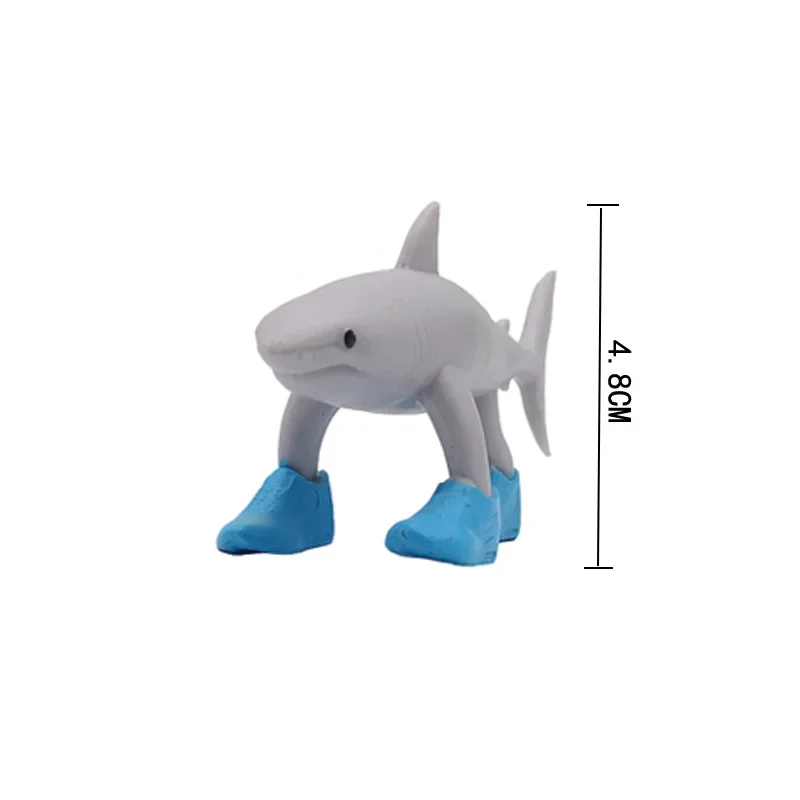 Figurine de requin Tungtungsahur, poupée drôle, décoration de bureau, Tralalero Tralala, jouet articulé mobile imprimé en 3D