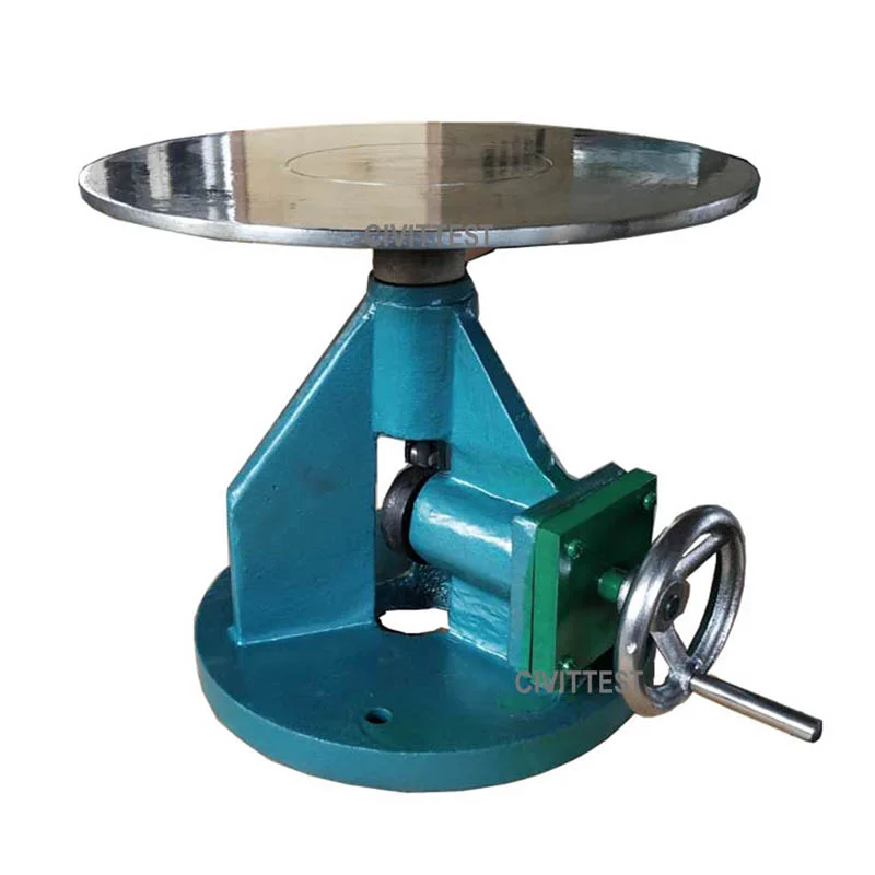 EN Cement Mortar Consistency Test  Manual Hand Wheel Flow Table Meter