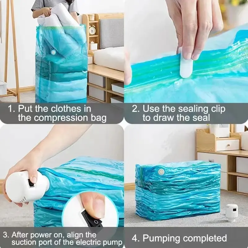 Vacuum Compression Bag Bedding Storage Bag Quilts Finishing Large Coat Coat Packing Vacuum Bag