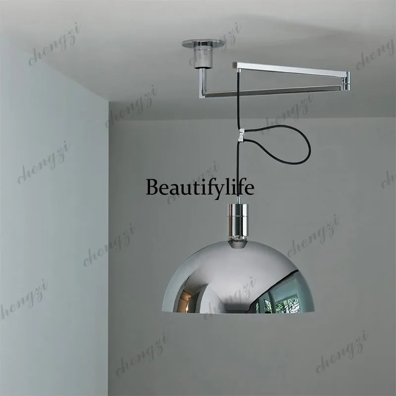 Modern minimalist restaurant chandelier Bauhaus design sense creative bedroom bar can be displaced and adjusted rocker light