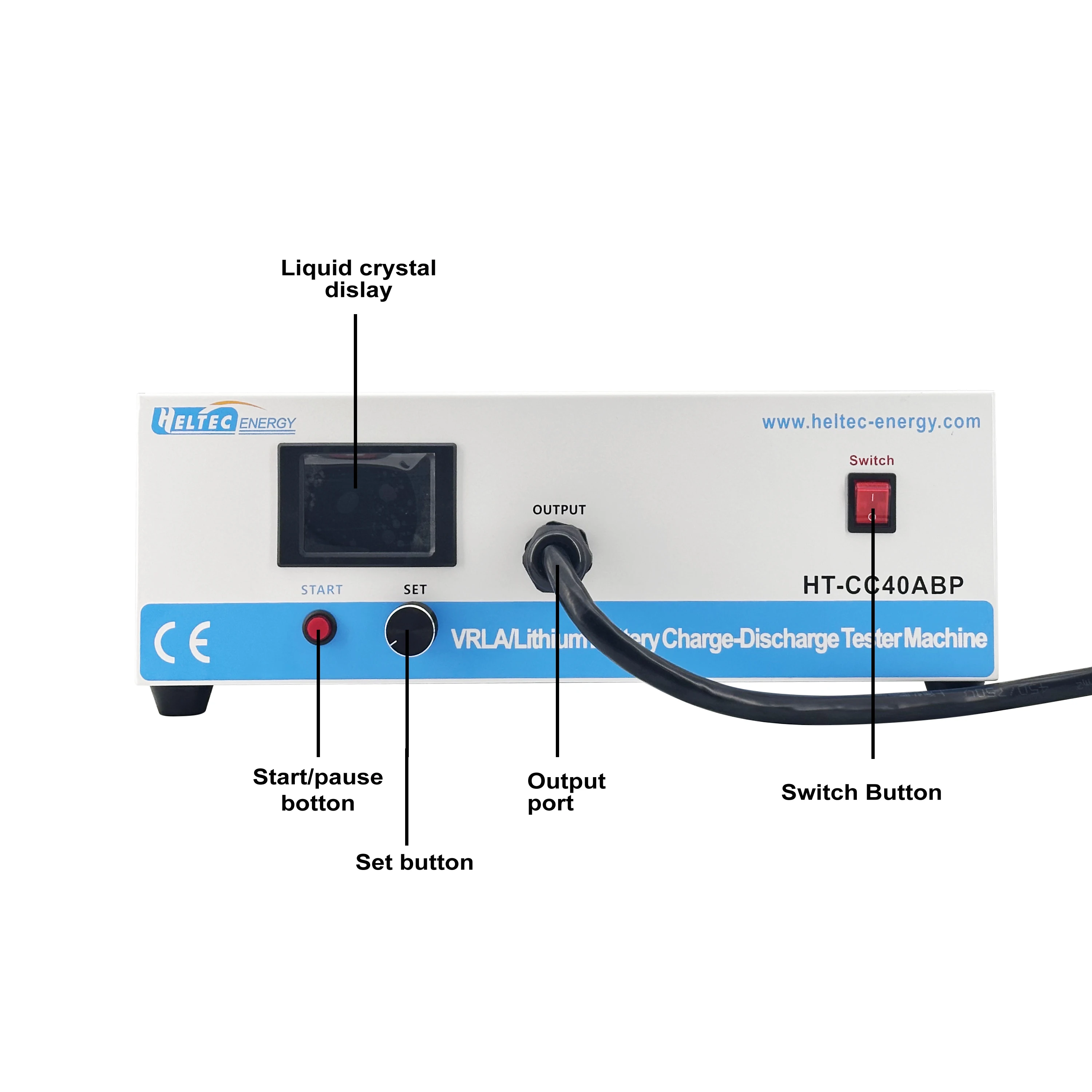Heltec 9–99 V 20 A 40 A Lade-/Entlade-Batteriekapazitätstester für Lipo/Lifepo4/Blei-Säure/NiMH-Akku 24 V 36 V 48 V 72 V 96 V