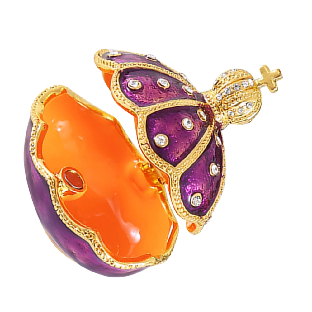 

Shell Shaped Jewelry Box Crown Storage Container Earring Holder Zinc Alloy Case Lightweight Portable Display ganizer For Rings