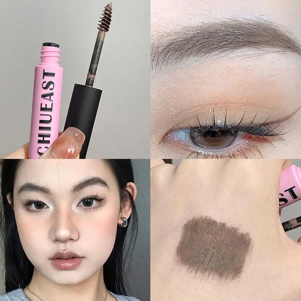 Waterproof Liquid Dyeing Eyebrow Cream Makeup Lasting Gel Mascara Tint Dye Eyebrow Brow Enhacer Cosmetic Matte Brown Tattoo Q7F1