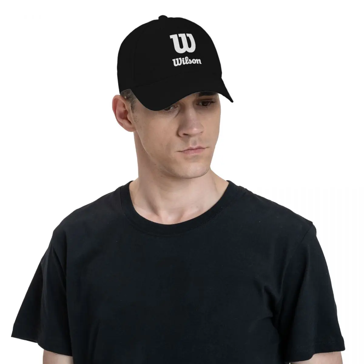 Wilsons Logo topi bisbol olahraga tenis Pria Wanita mode topi matahari topi ayah topi Snapback dapat disesuaikan topi balap topi musim panas