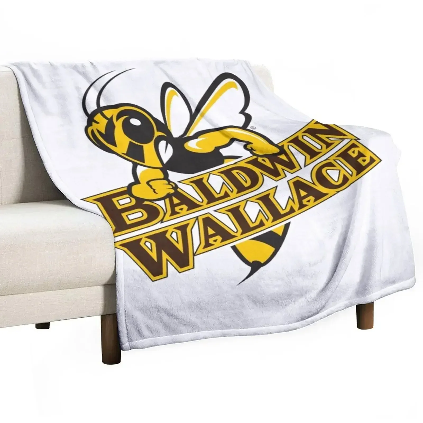 

New Baldwin Wallace University yellowjackets Throw Blanket Extra Large Throw for winter Camping Loose Blankets